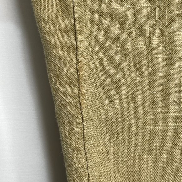 SOLD Zara Beige Tan Linen Coat Jacket Size S Relaxed Pockets Long Sleeve Casual - Picture 10 of 12